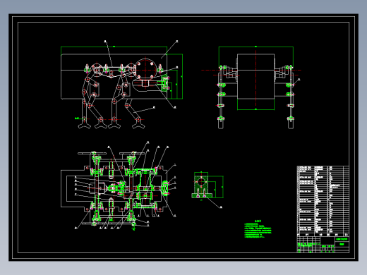 四足机器人结构设计+CAD+说明书