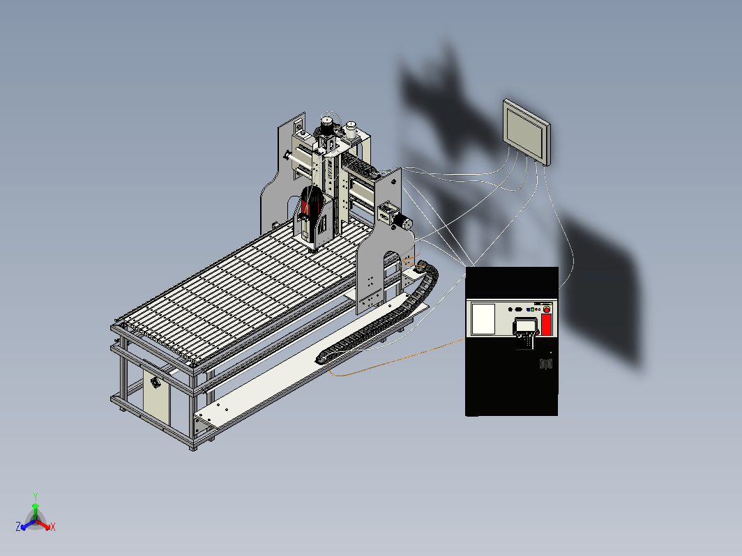 C10_数控铣床三维模型