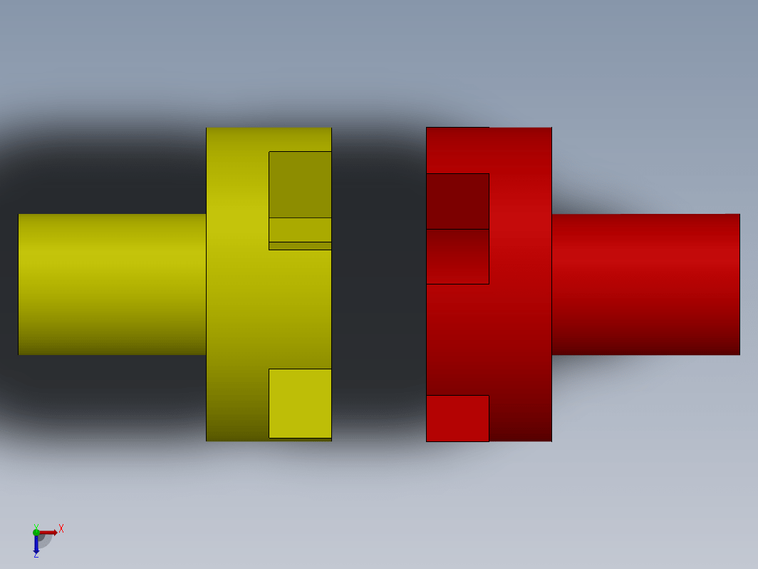 SOLIDWORKS 中的颚式离合器机构