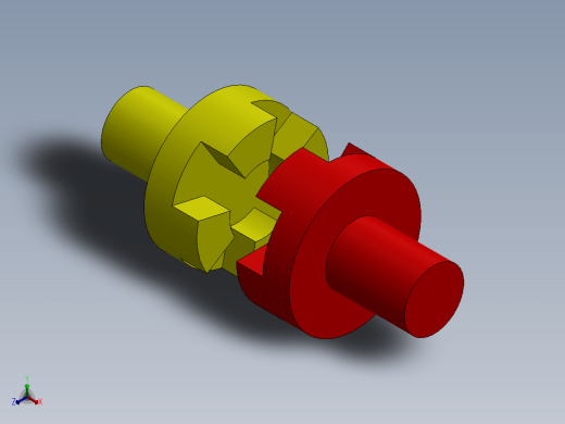SOLIDWORKS 中的颚式离合器机构缩略图