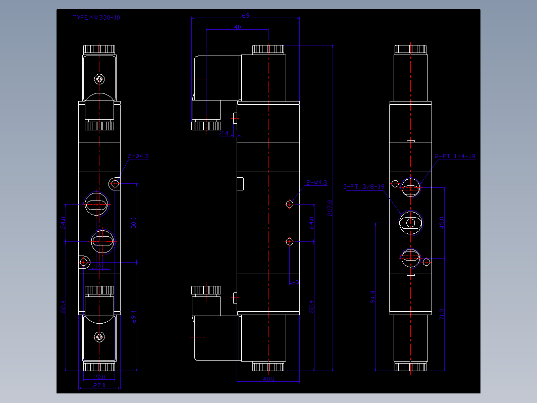 Solenoid Valves电磁阀 4V330-10