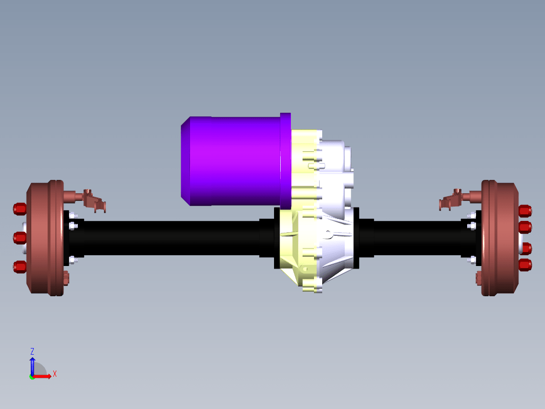 CL01纯电动汽车电驱动桥设计三维Step+CAD+说明书