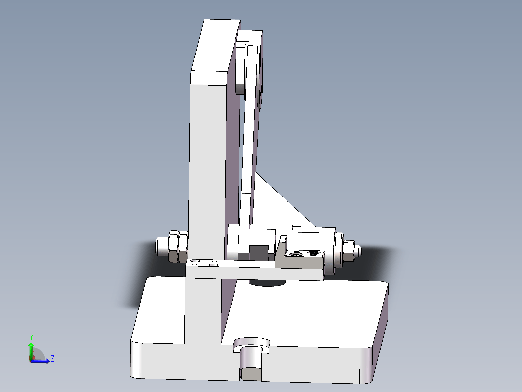 831006拨叉铣斜面夹具三维SW2016带参+CAD+说明