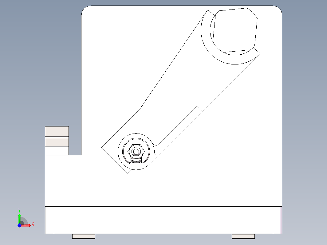 831006拨叉铣斜面夹具三维SW2016带参+CAD+说明