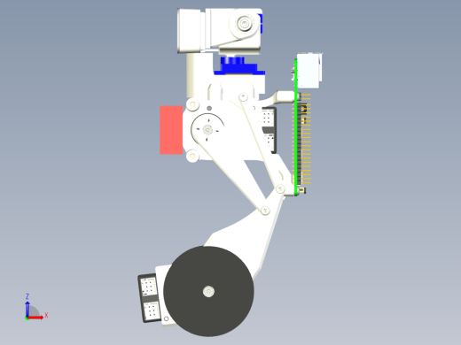 连杆双足平衡机器人3D图纸+STEP格式缩略图
