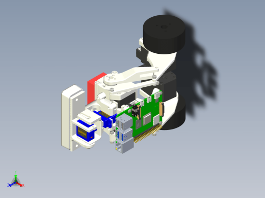 连杆双足平衡机器人3D图纸+STEP格式缩略图