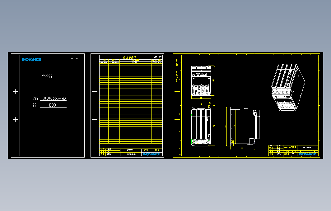 高性能多机传动驱动器_B00(MY-20M4T114ZG000+整机外形图)