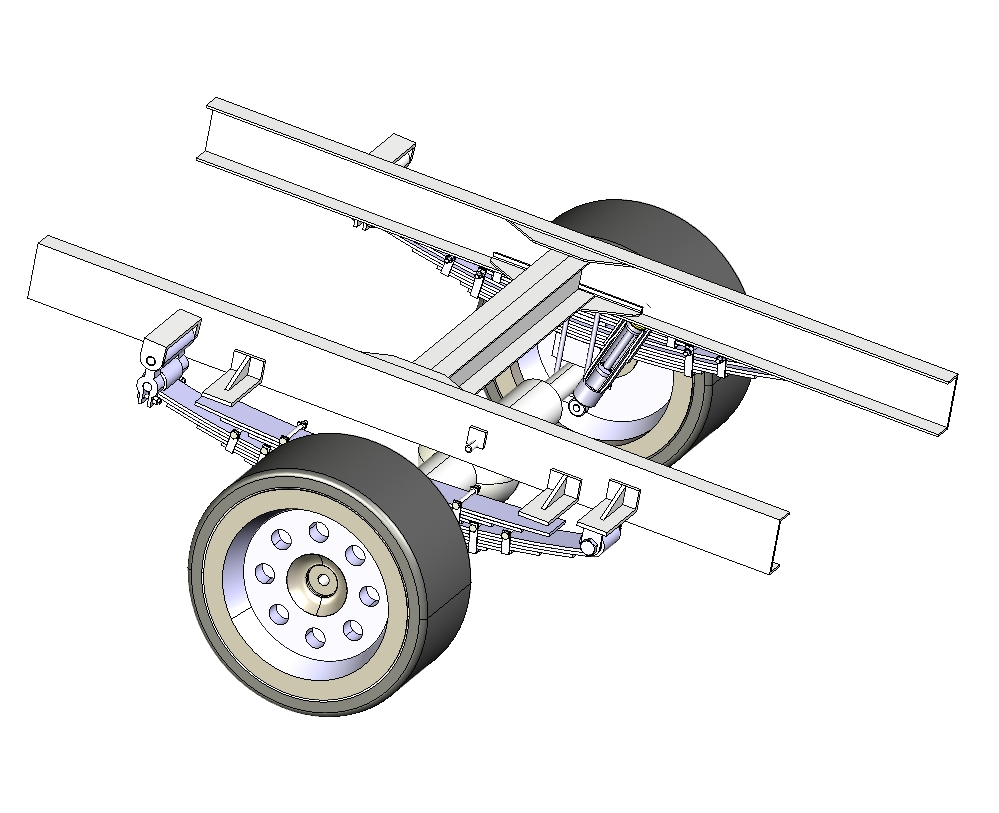 Z 主副钢板弹簧独立悬架三维Catia2019带参