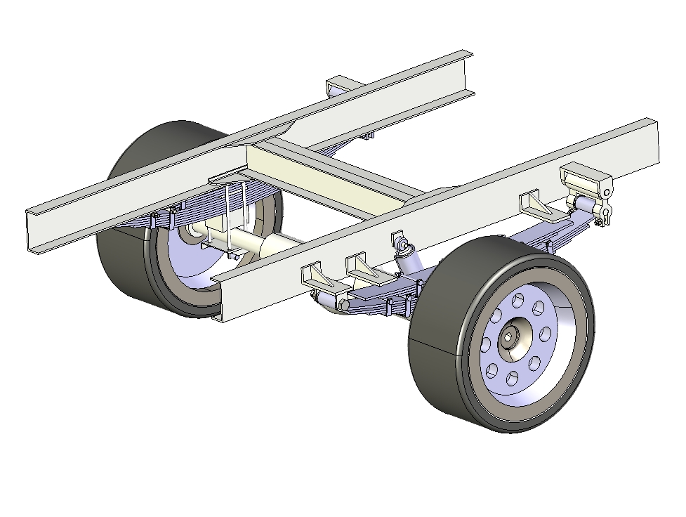 Z 主副钢板弹簧独立悬架三维Catia2019带参