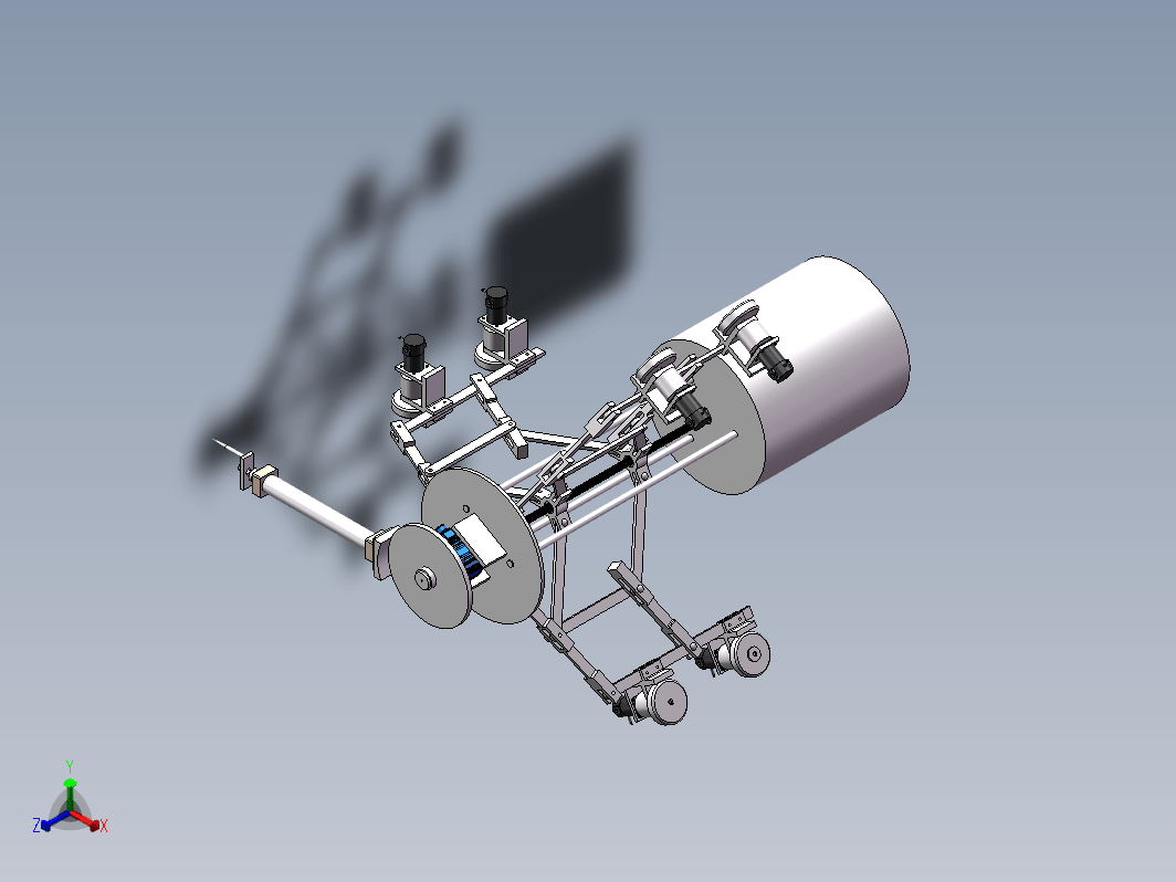 管道机器人-变径行走机器人三维SolidWorks及仿真+CAD工程图