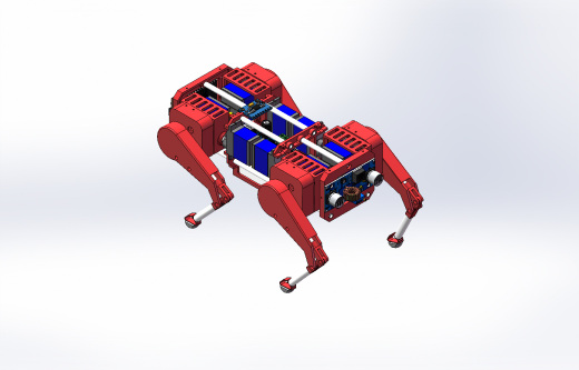 玩具四足机器狗结构 TomatoDog