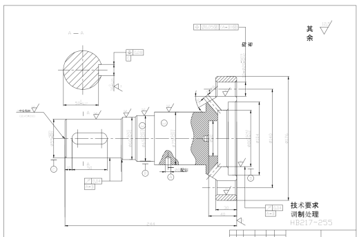 输出轴工艺及钻10-Φ20孔夹具设计CAD+说明缩略图