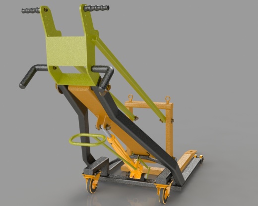 Hydraulic lift crane液压起重推车缩略图