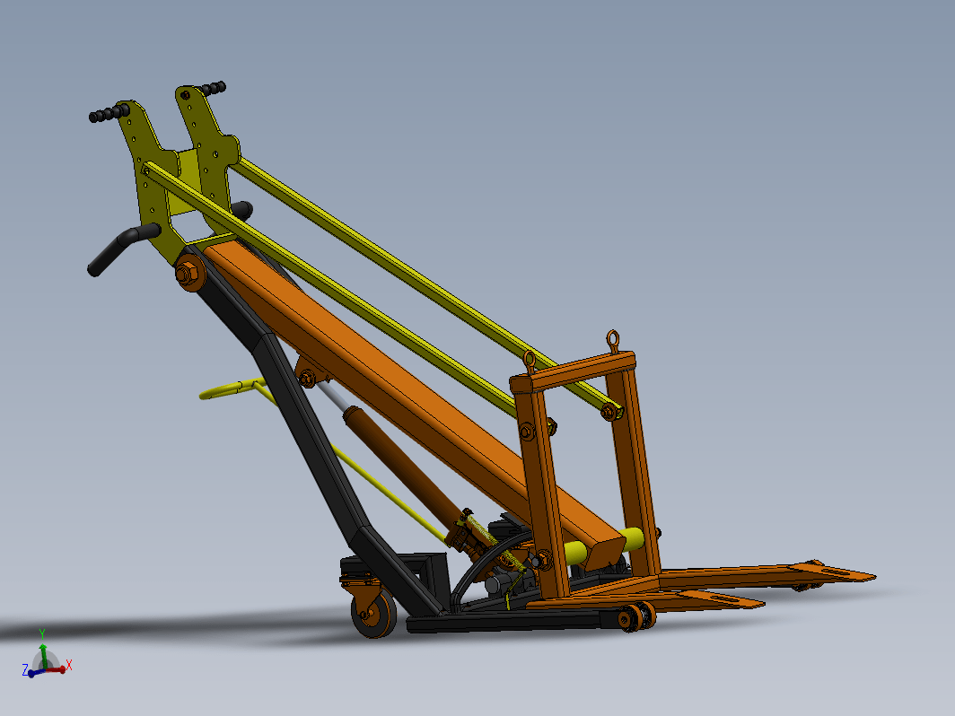 Hydraulic lift crane液压起重推车