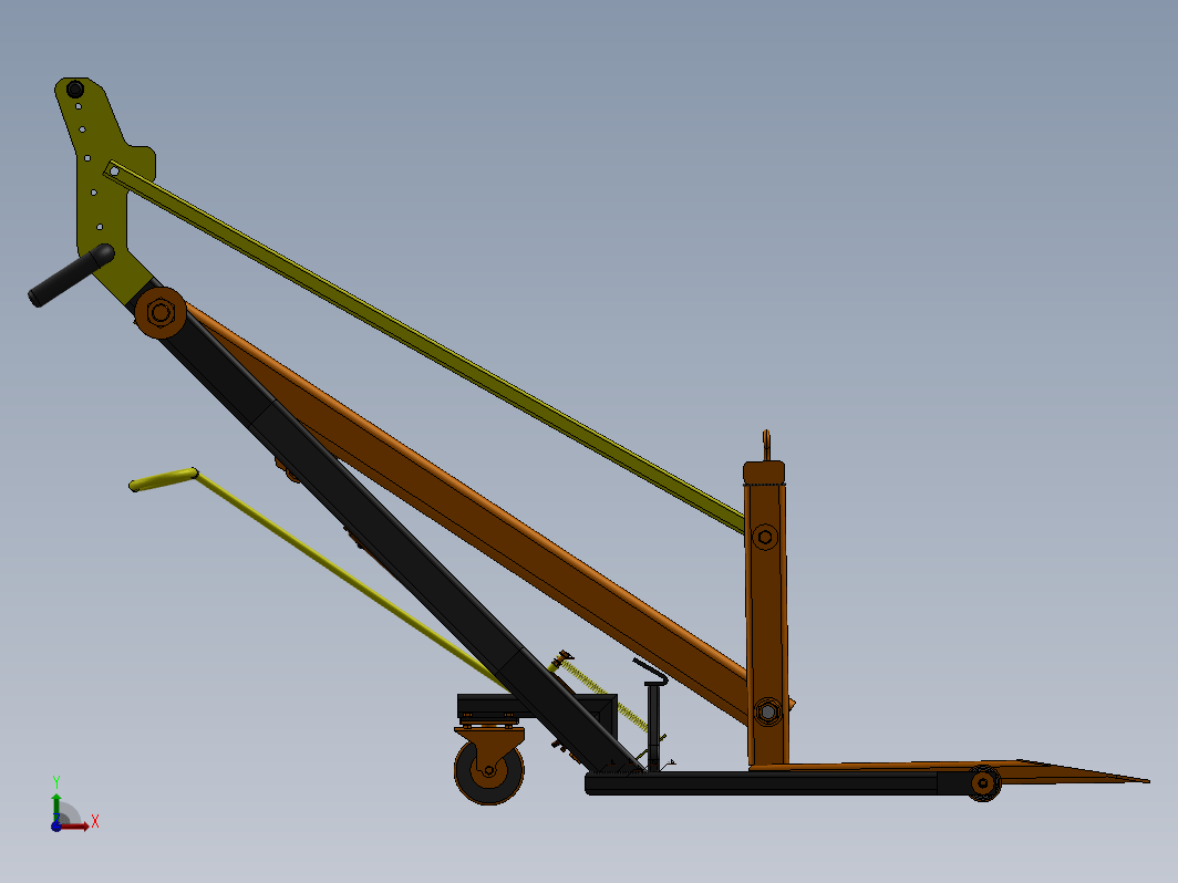 Hydraulic lift crane液压起重推车