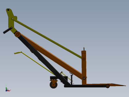 Hydraulic lift crane液压起重推车缩略图