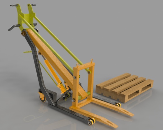 Hydraulic lift crane液压起重推车缩略图