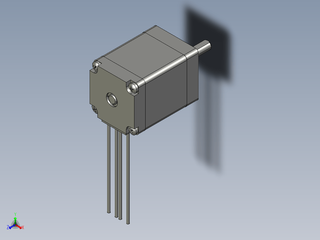 YK28HB40-01A  28mm两相步进电机（3D）