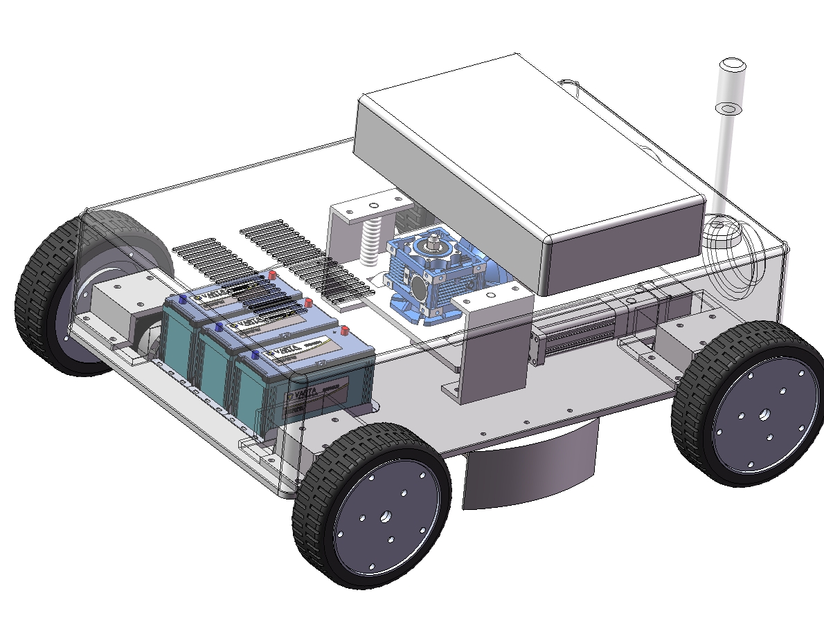 智能除草小车三维SW2018带参+CAD+说明书