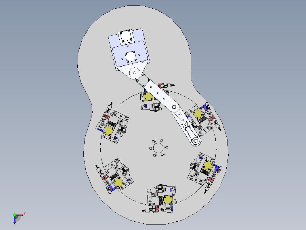 物料的圆柱度自动化检测工作台