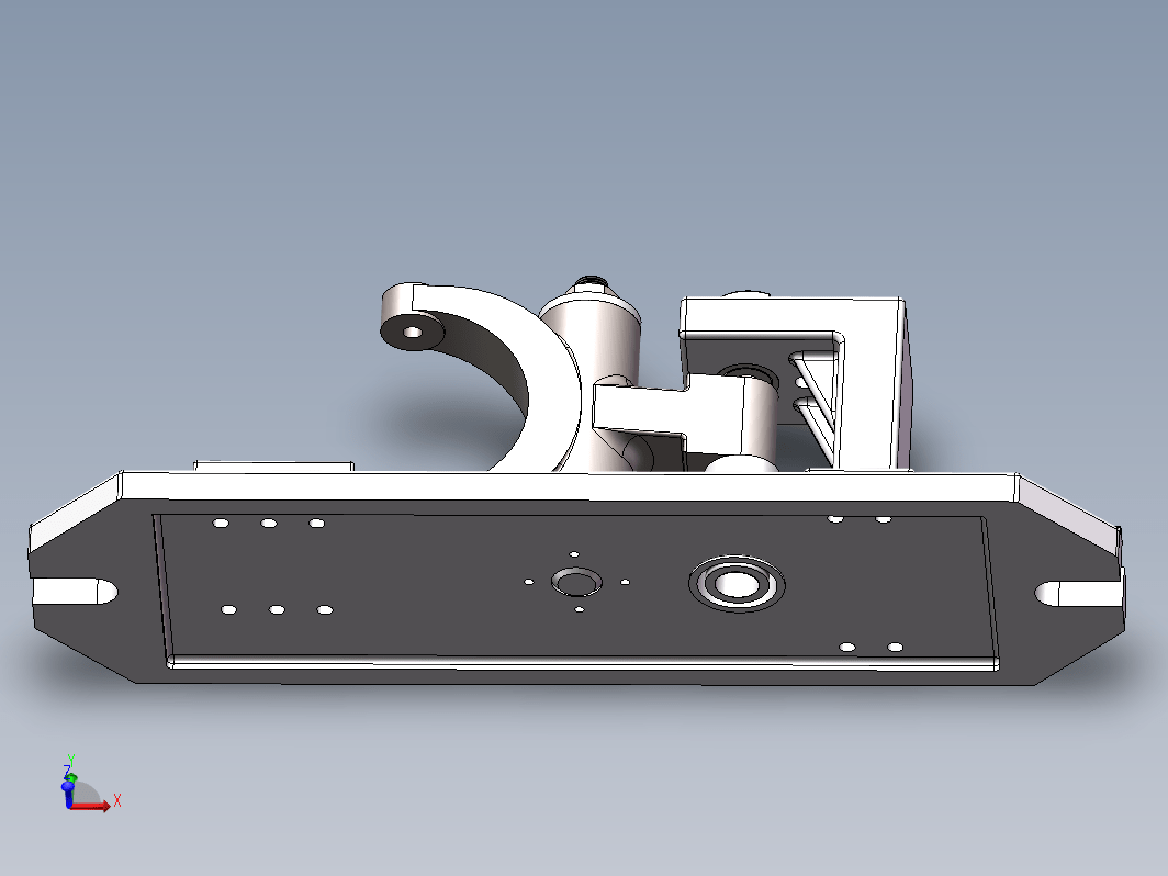 CA1340车床杠杆夹具三维SW2019带参