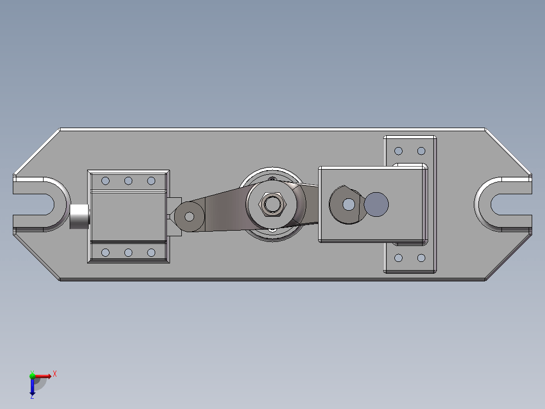 CA1340车床杠杆夹具三维SW2019带参