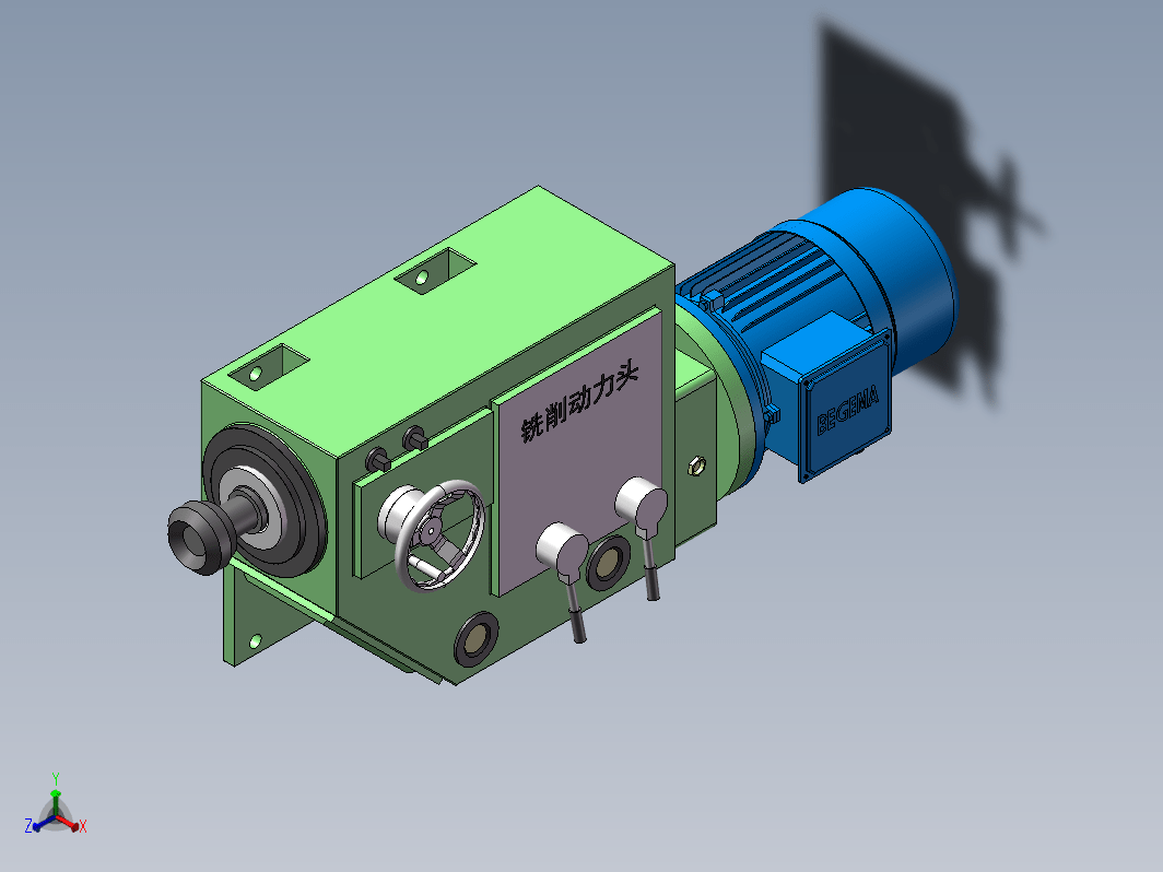 铣削动力头-7.5kw，端面铣削，龙门铣