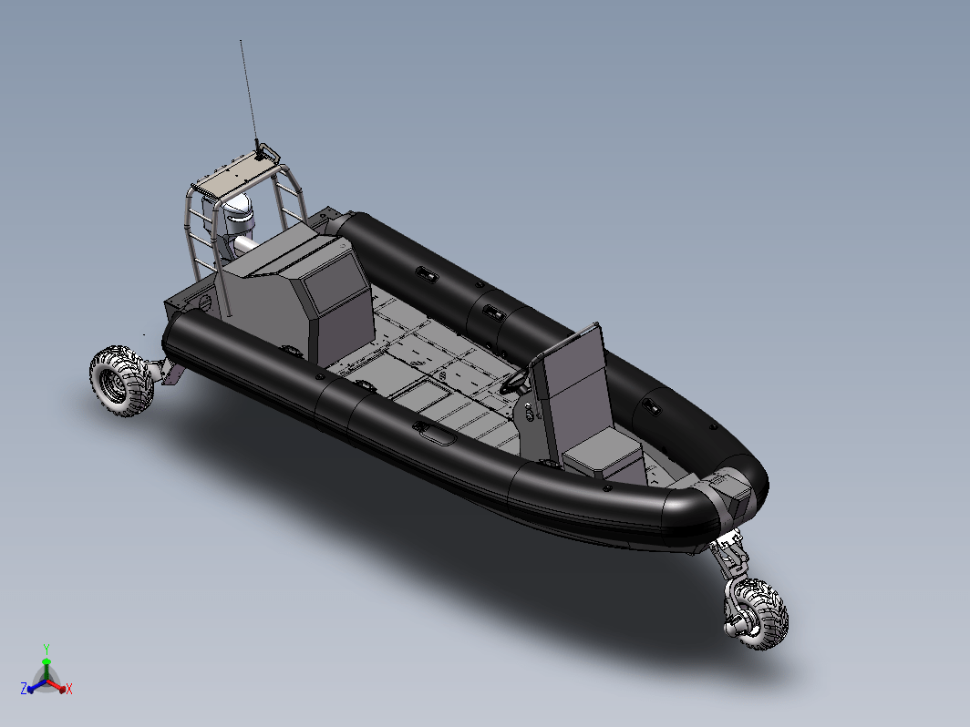 游艇小快艇模型