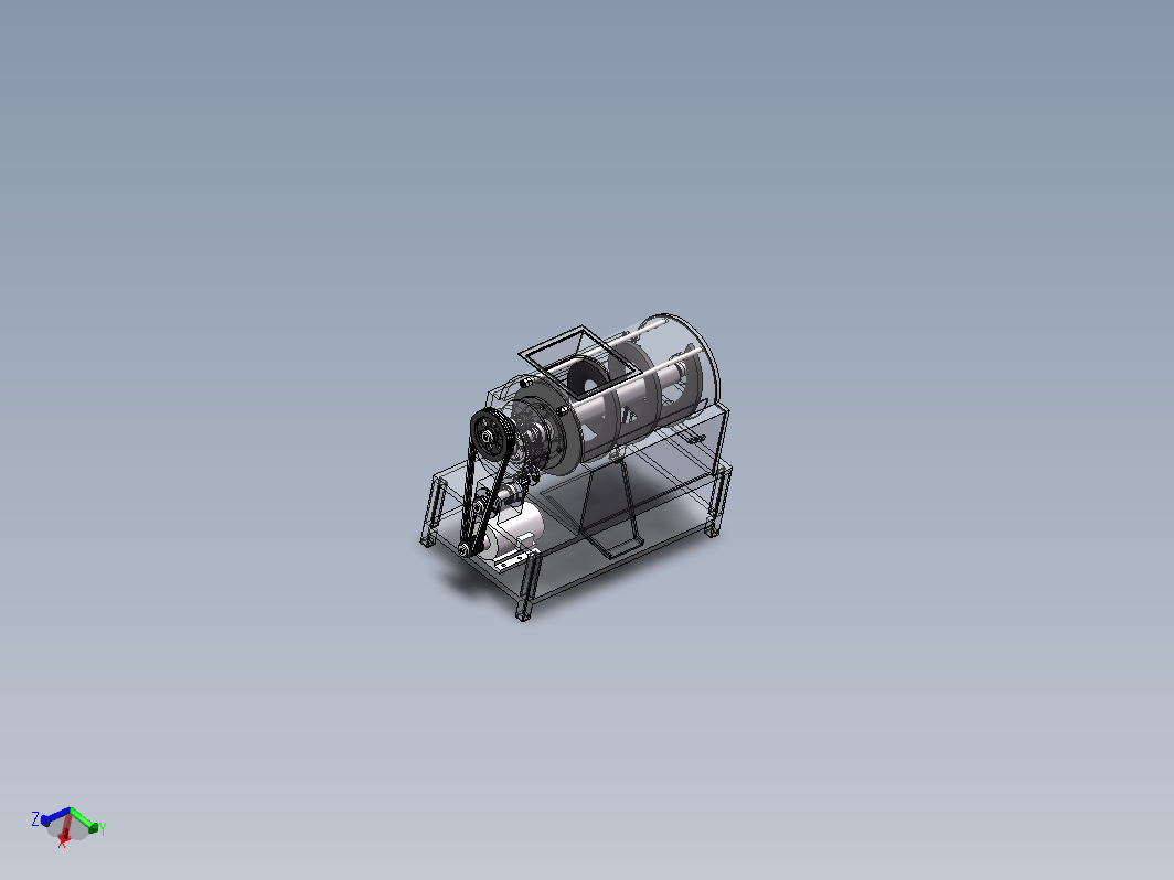 马铃薯去皮结构设计三维SW2013带参+CAD+说明书