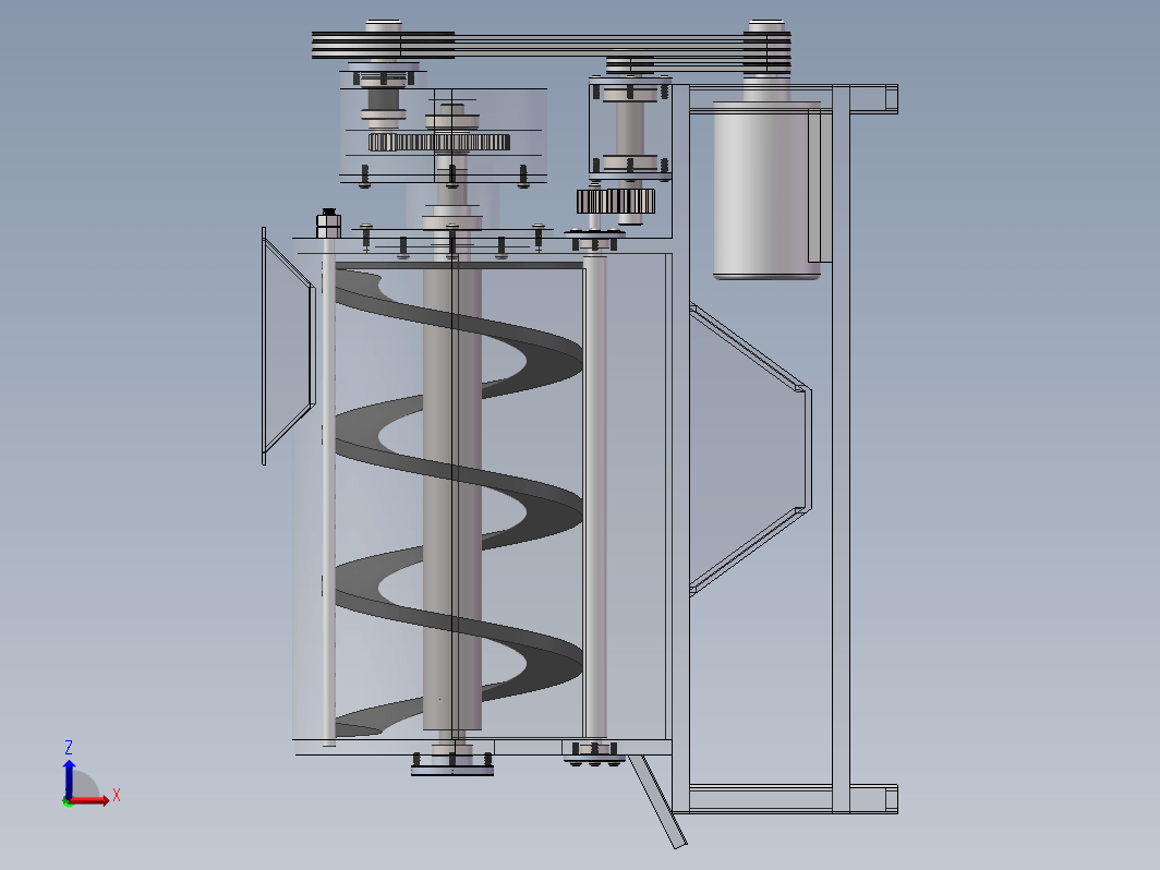 马铃薯去皮结构设计三维SW2013带参+CAD+说明书