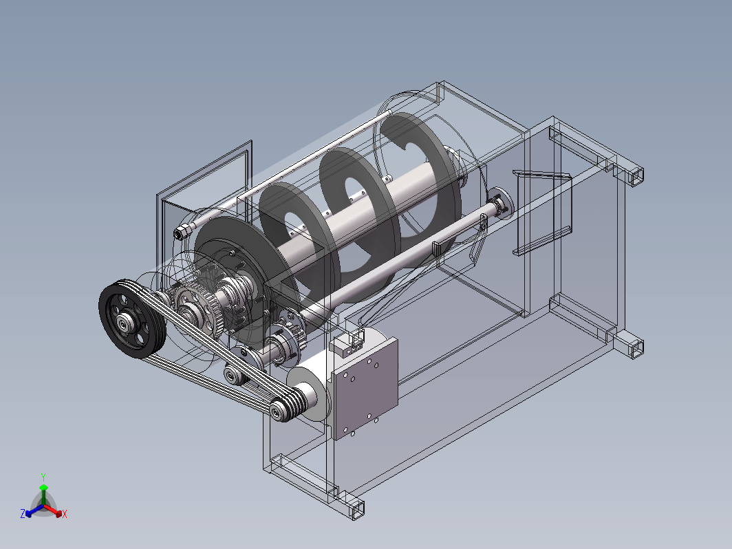 马铃薯去皮结构设计三维SW2013带参+CAD+说明书