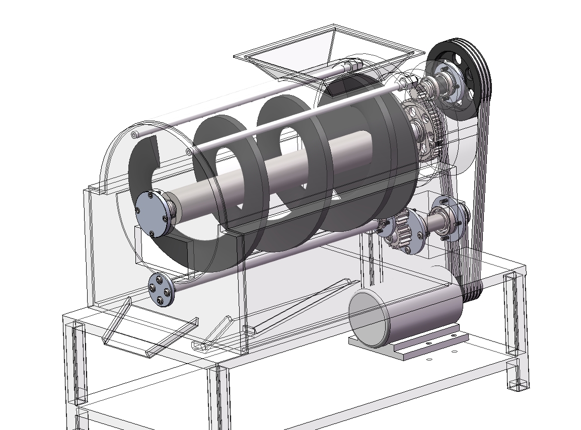 马铃薯去皮结构设计三维SW2013带参+CAD+说明书