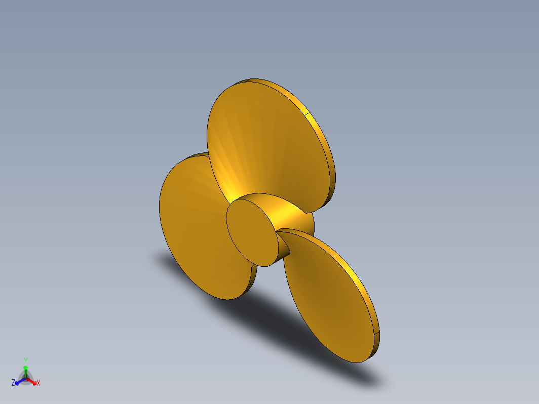 风扇螺旋桨 3D 模型