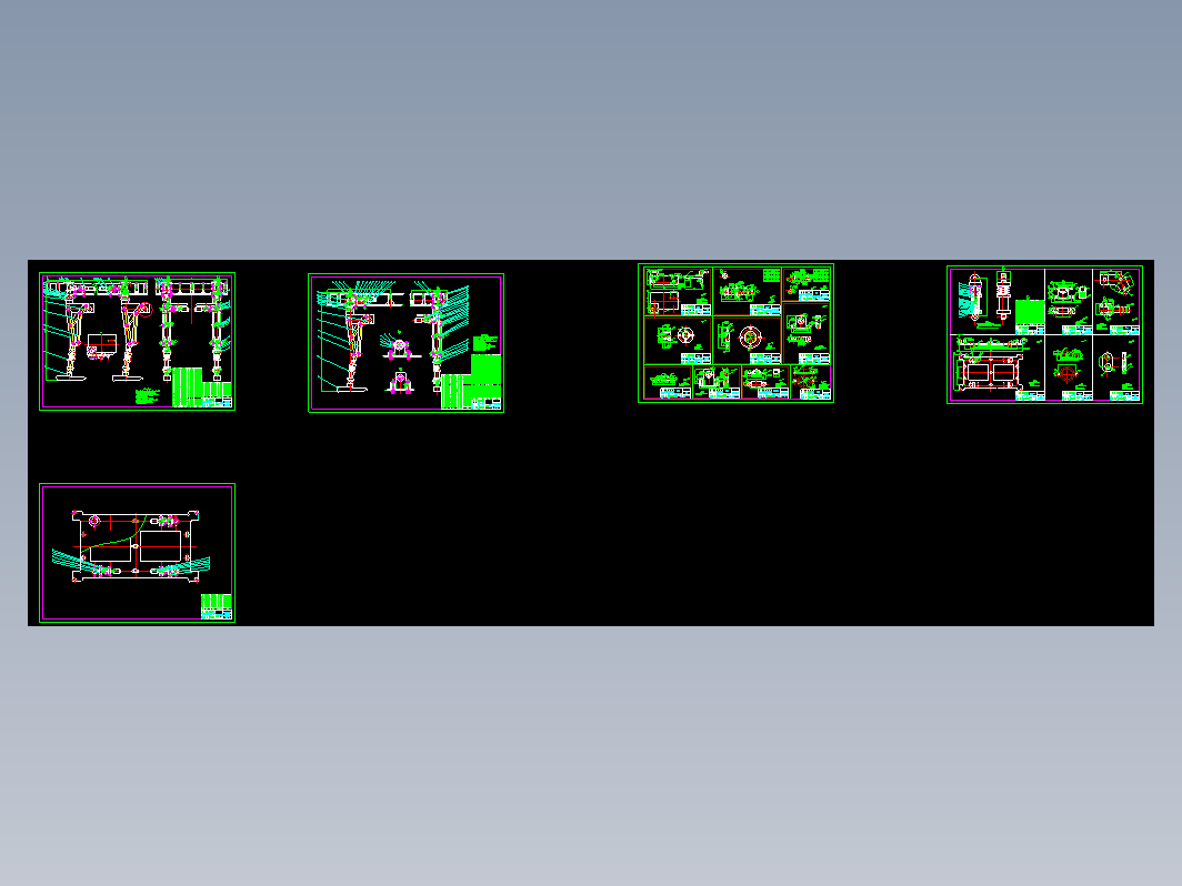 平面连杆式四足步行机器人结构设计+CAD+说明书