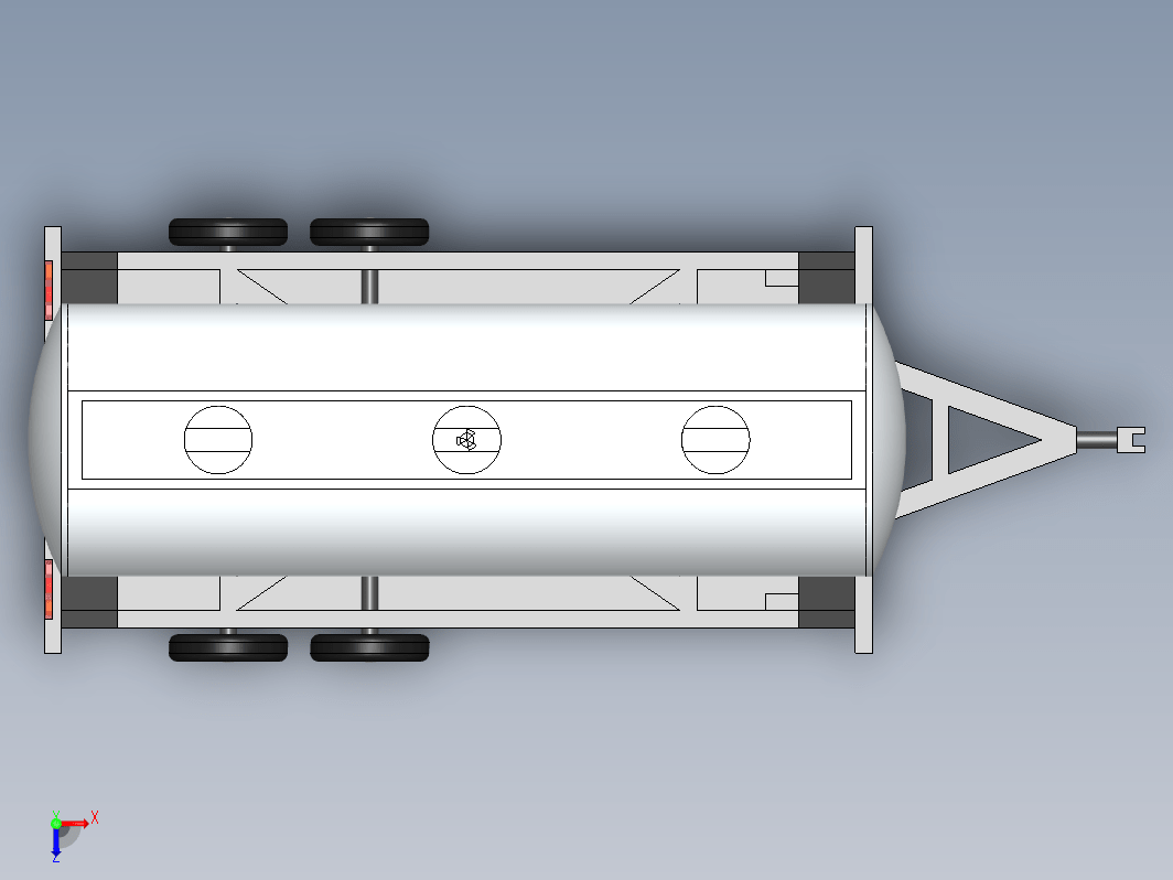 气体罐牵引拖车