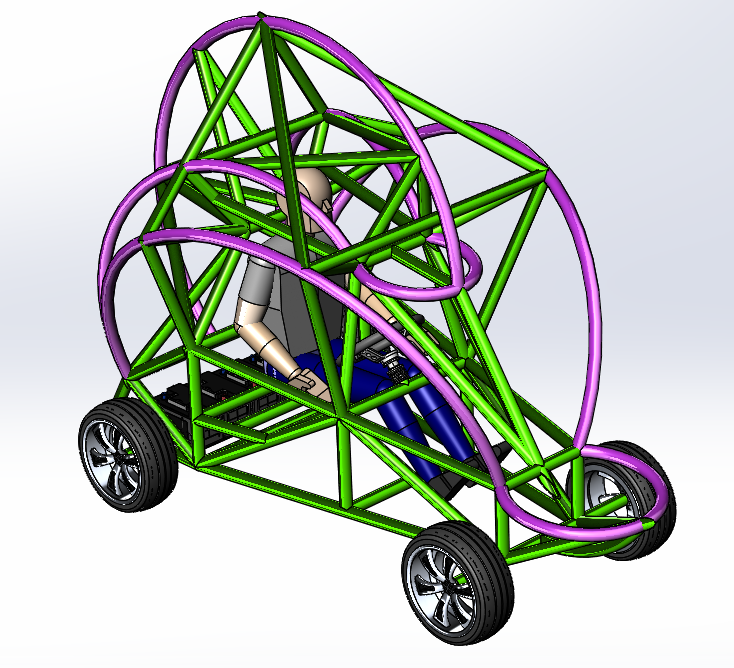 andemic go-kart怪异的卡丁车钢结构