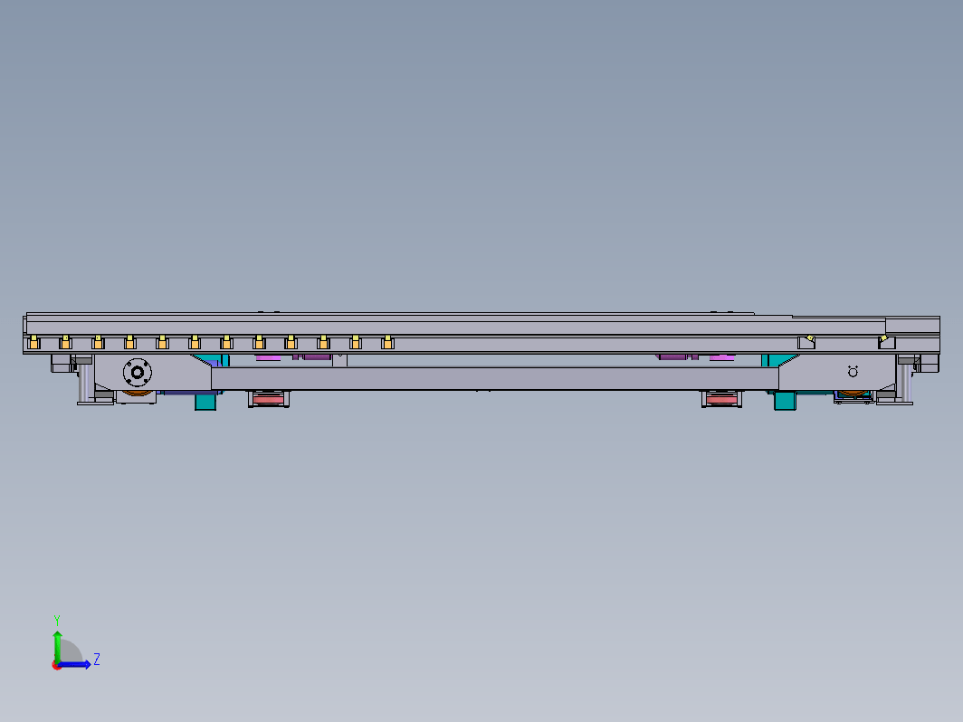 梳齿小车平面移动用三维SW2012带参