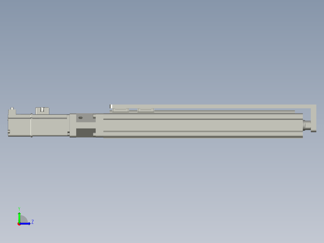 C25-250-1210-D-T100W-L紧凑型电动缸 导轨导向推杆 缸径25mm