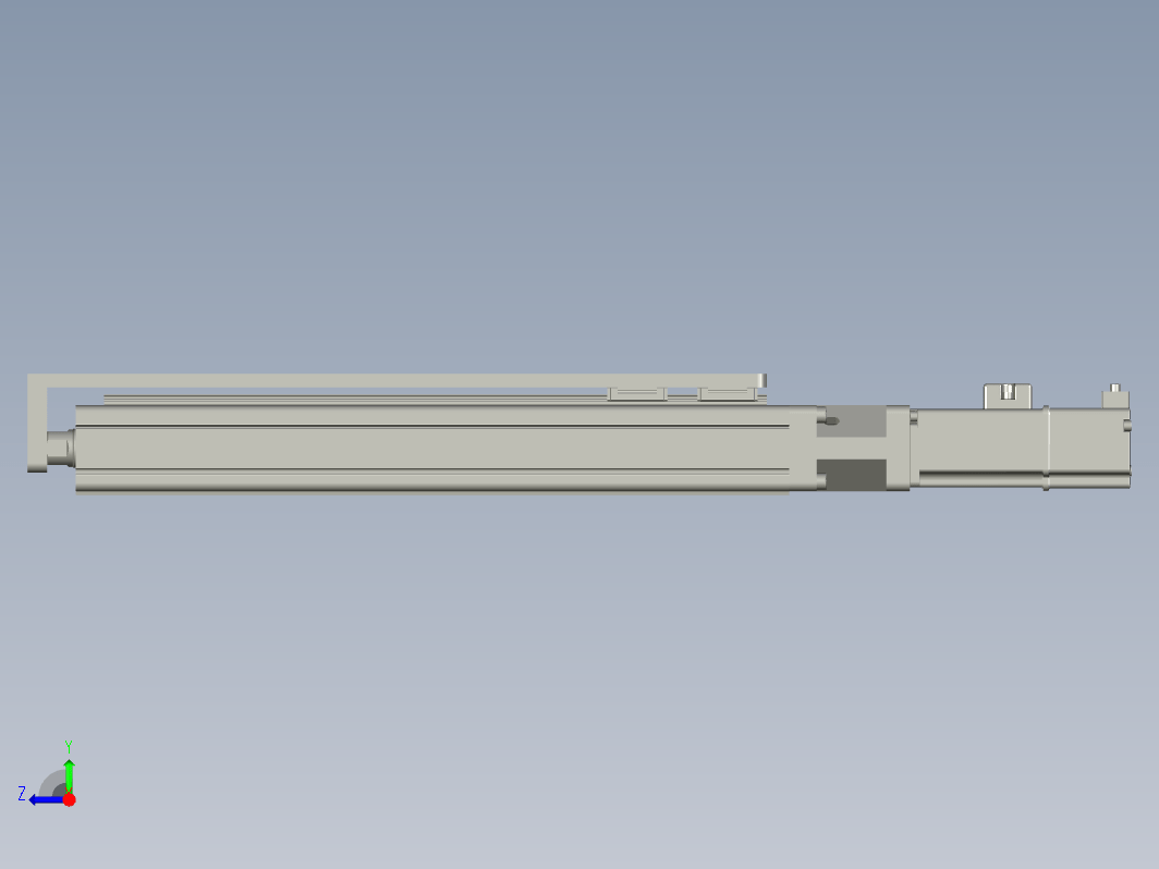 C25-250-1210-D-T100W-L紧凑型电动缸 导轨导向推杆 缸径25mm