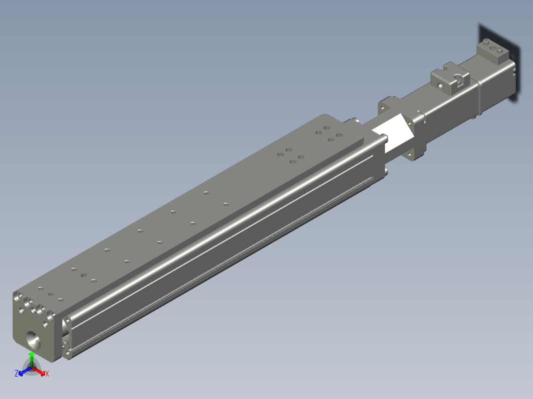 C25-250-1210-D-T100W-L紧凑型电动缸 导轨导向推杆 缸径25mm