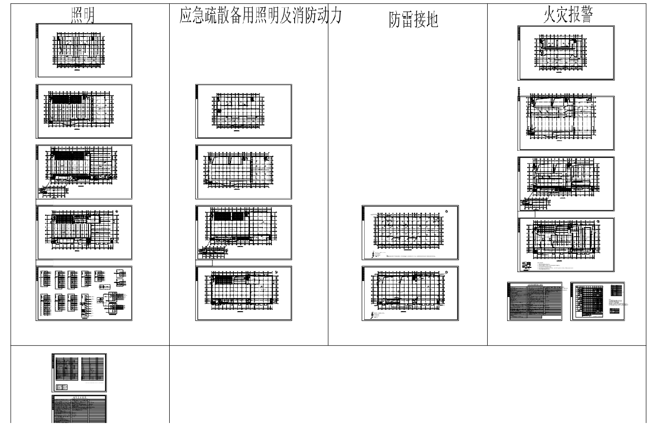 新建大米加工车间水施暖通电气图CAD