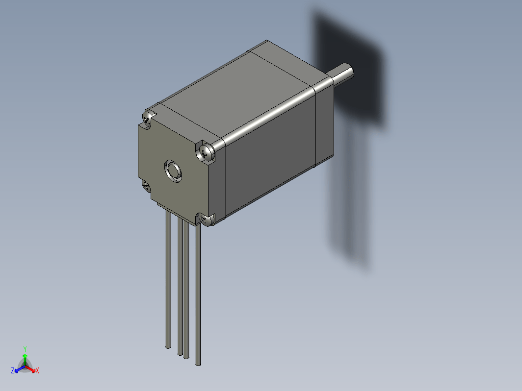 YK28HB50-01A  28mm两相步进电机（3D）