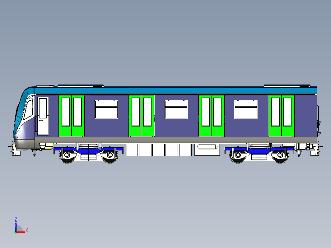 地铁车头CATIA模型