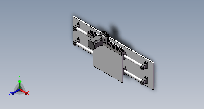 齿轮齿条带动工作台平移装置