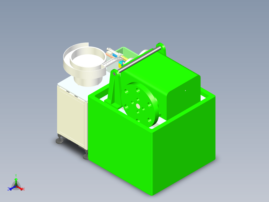 自动上料机3D模型（给滚牙机上料）