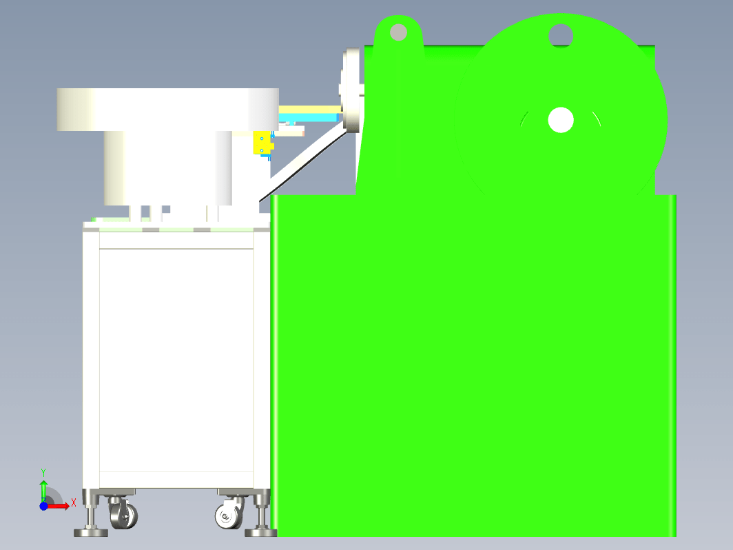 自动上料机3D模型（给滚牙机上料）