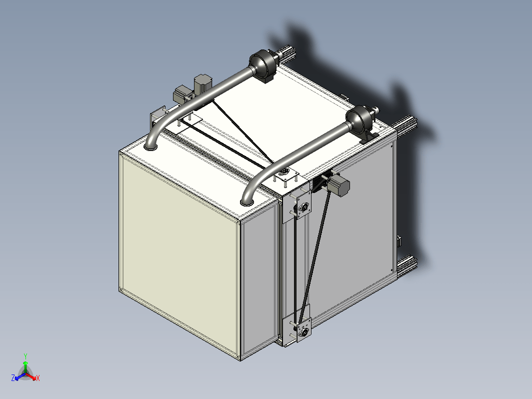 高温3D打印机机架3D数模图纸