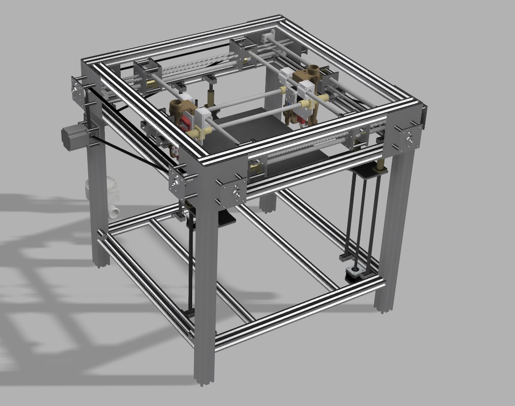 高温3D打印机机架3D数模图纸