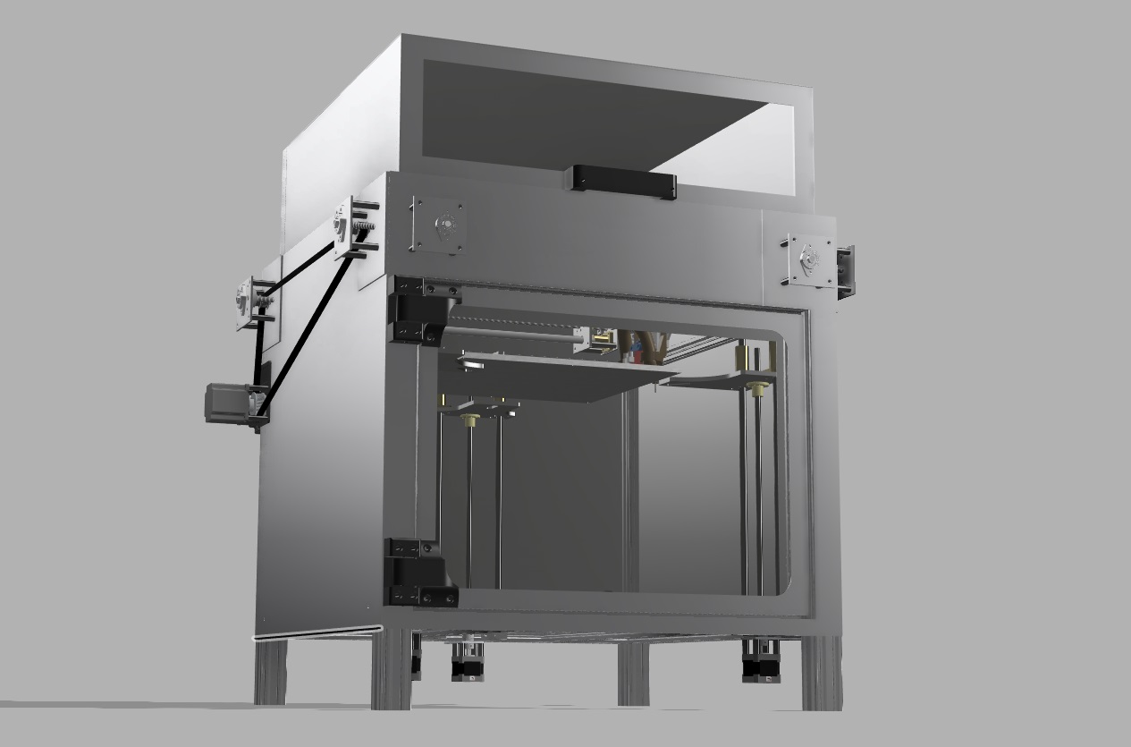 高温3D打印机机架3D数模图纸