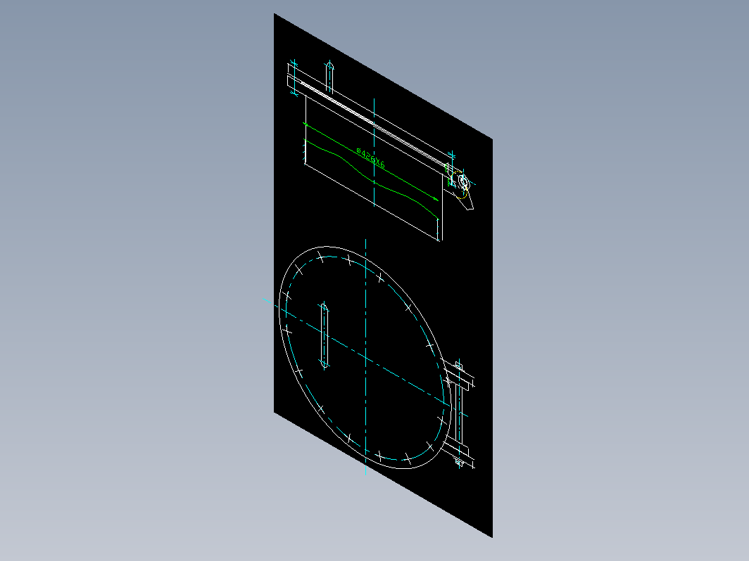 HG21516-95回转盖板式平焊法兰人孔 B-400-0.6